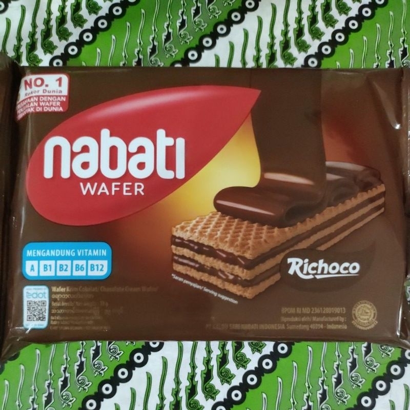 

nabati wafer coklat 10 x 37gr ED 19 okt 25