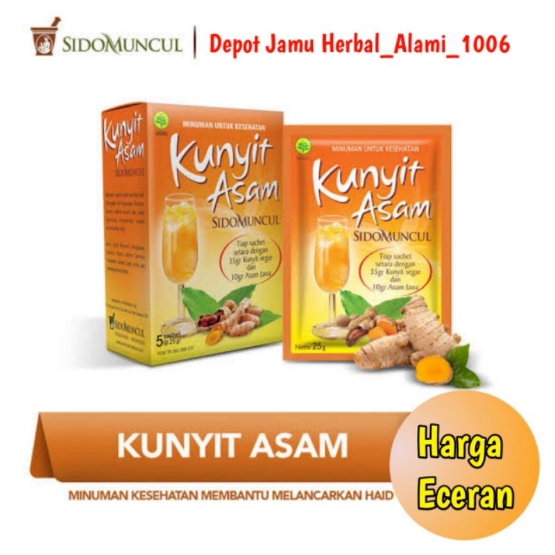 

Sido Muncul Minuman Kunyit Asam 1Sachet 25g Membantu Melancarkan Haid