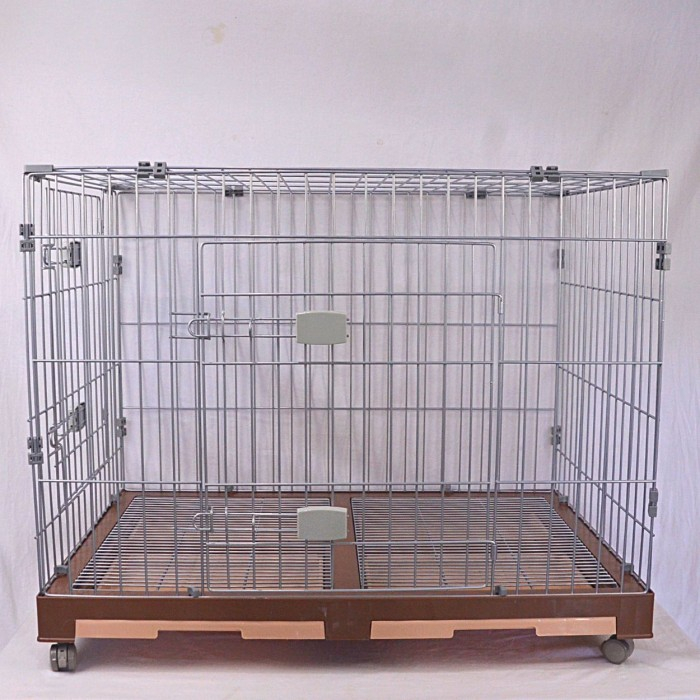 OCTAGON D-600 Kandang Anjing Dog Cage Roda 90x60xH 72cm