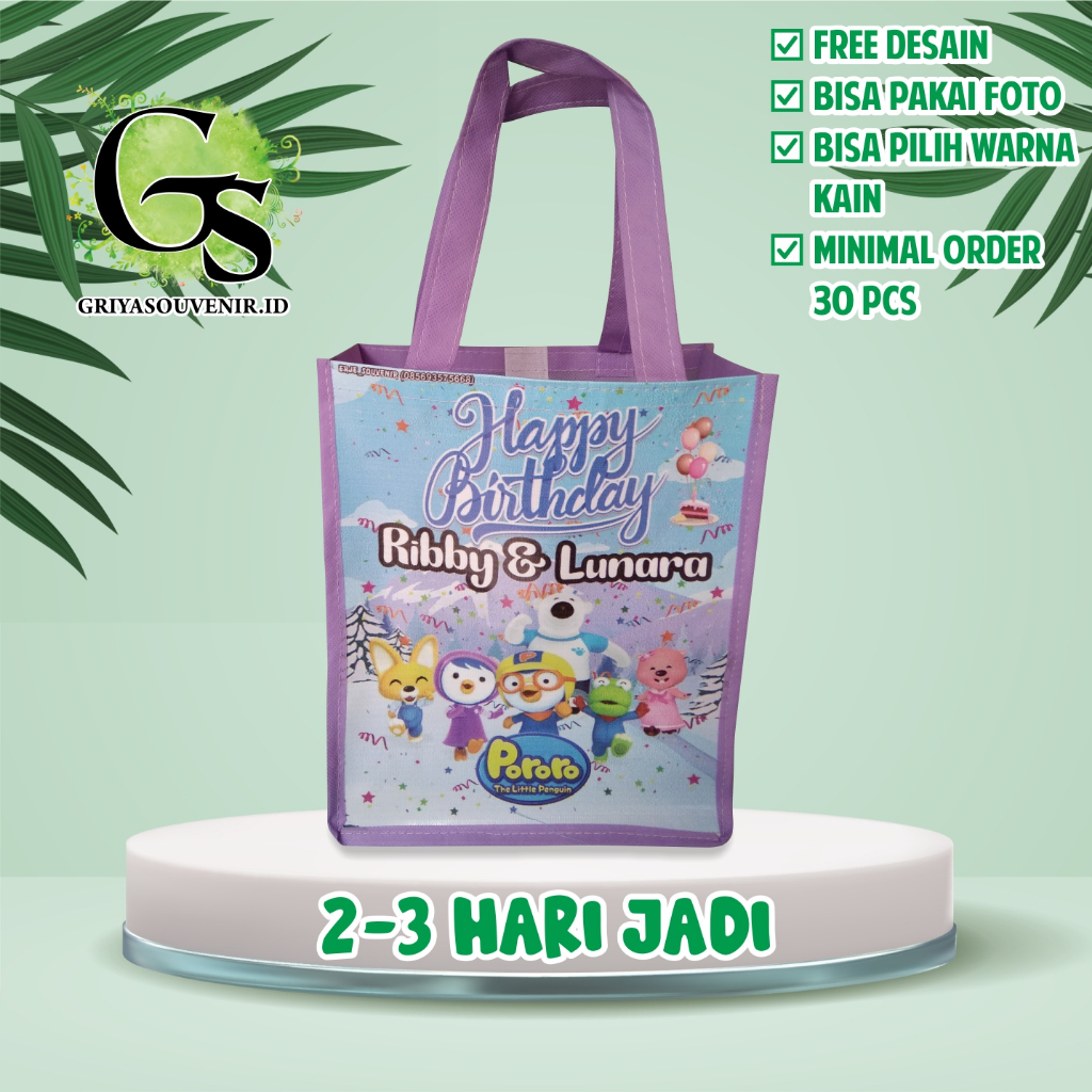 

TAS ULTAH ANAK | TAS ULANG TAHUN CUSTOM | GOODIE BAG ULANG TAHUN