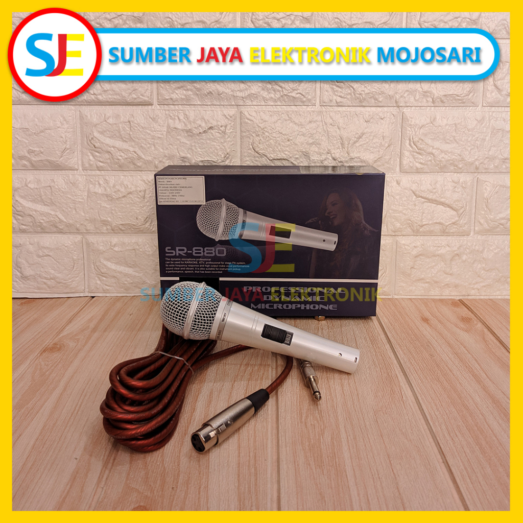 Mic Dinamik BMA SR-880 Pro / Mikrofon Kabel BMA SR-880 Professional Dinamyc