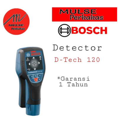 Bosch D-TECT 120 Detector Metal Pralon Kabel Listrik Kayu