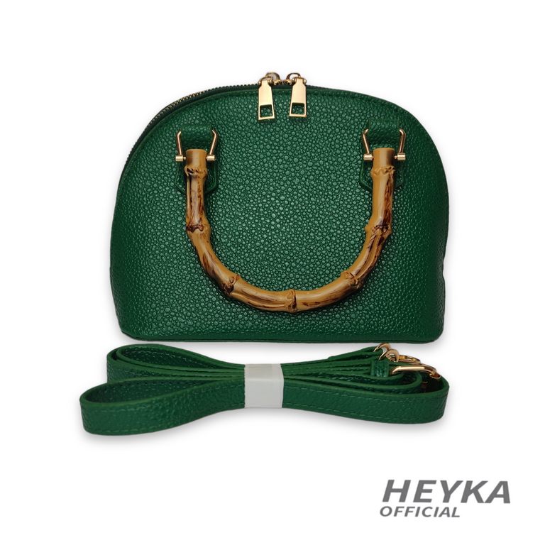 Tas Fashion Wanita Kekinian Viral Hijau Botol Slingbag Tas Selempang