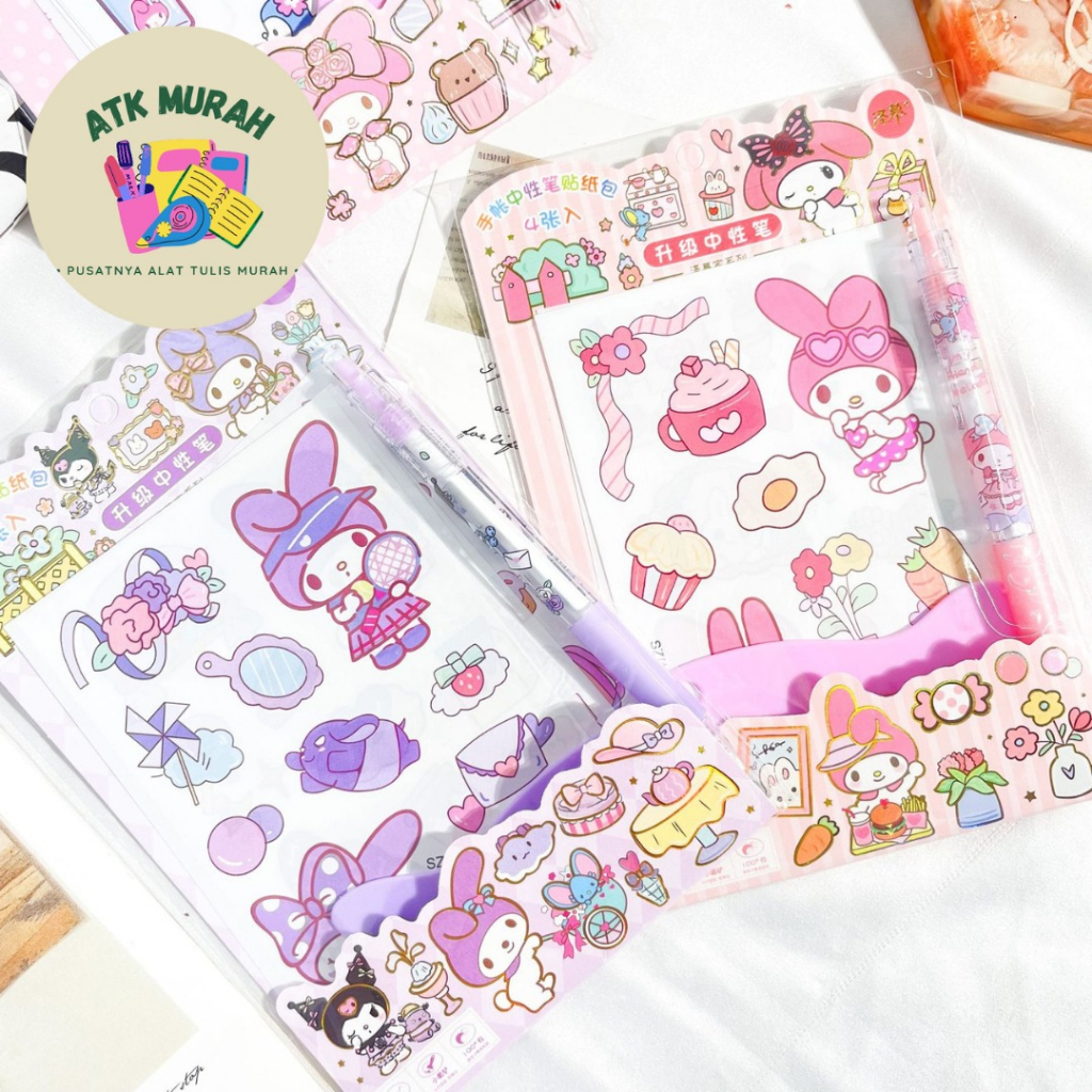 

STIKER SZ-155 SANRIO ISI STIKER 4 PCS | PEN CETEK SANRIO | PERATA