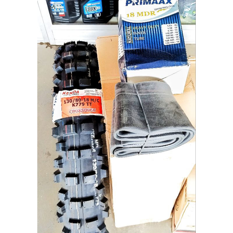 Ban Kenda Enduro 130/80-18 Dan Ban Dalam Primax Heavy Duty