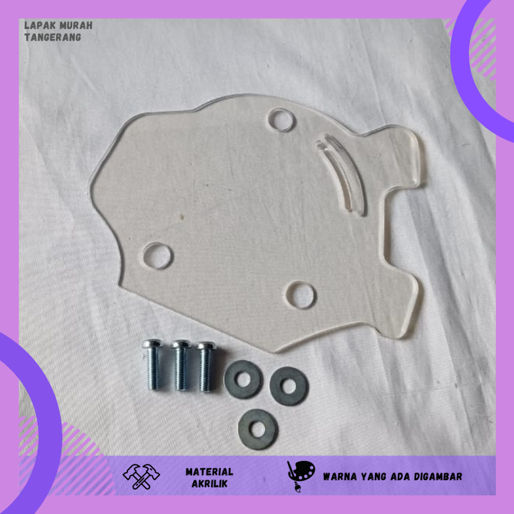 COVER CVT PCX160 PELINDUNG CVT AKRILIK PCX 160 TRANSPARANT TUTUP COVER CVT TEBAL