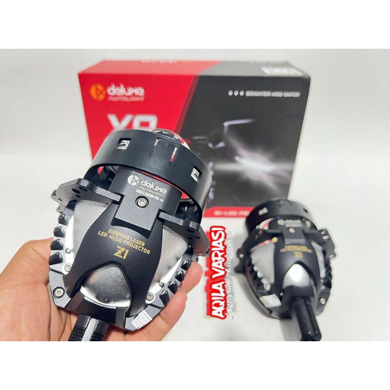 BILED PROJEKTOR DELUXE X9  BLUE LENS G2 LASER Z1 85 WATT 3 inch