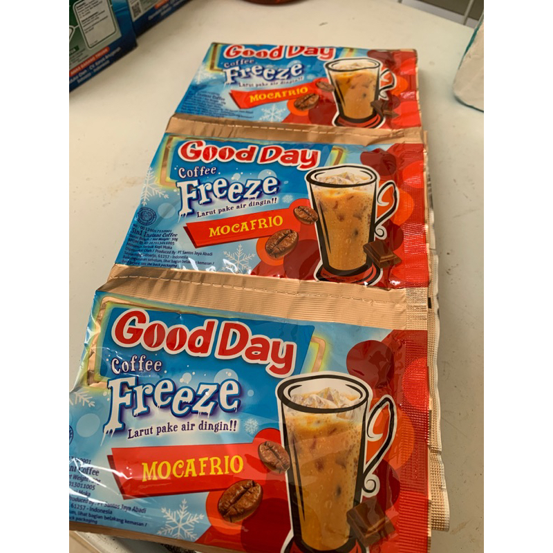 

GOOD DAY FREEZE MOCAFRIO || Good day Freeze renteng 30g X 10 sachet