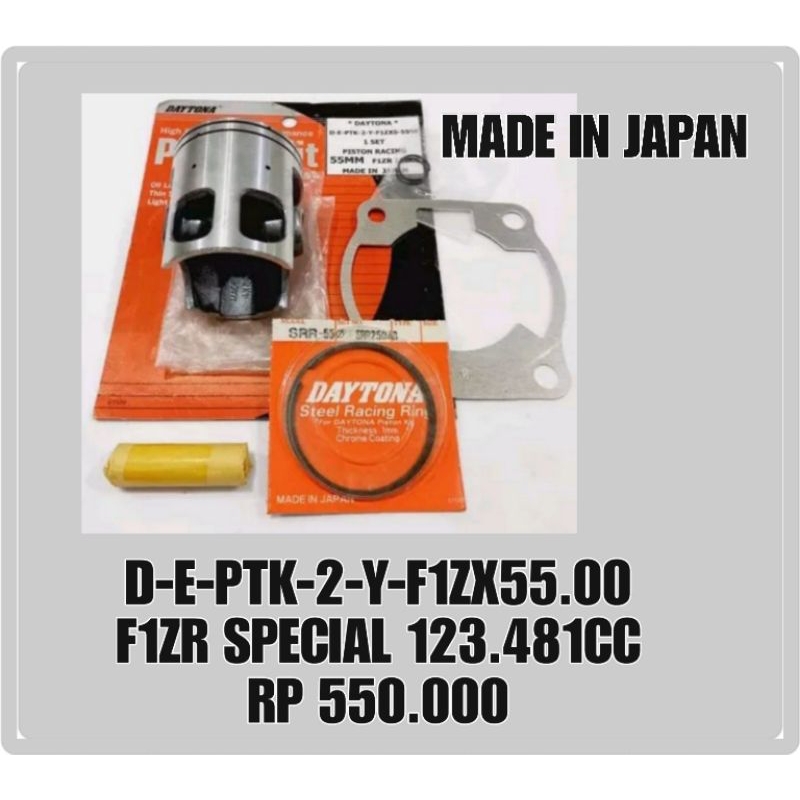 PISTON KIT DAYTONA YAMAHA FIZXS BORE UP 54.00/54.25/54.50/ 54.75/55.00MM 125CC ORIGINAL SPECIAL MODE