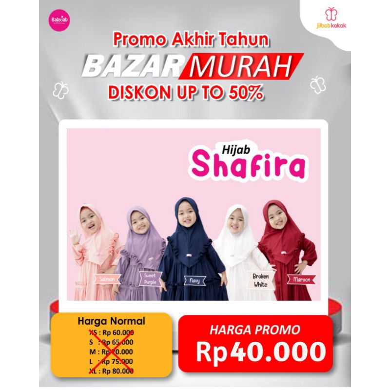 HIJAB ANAK / JILBAB ANAK MURAH / HIJAB SHAFIRA BY BABYJAB