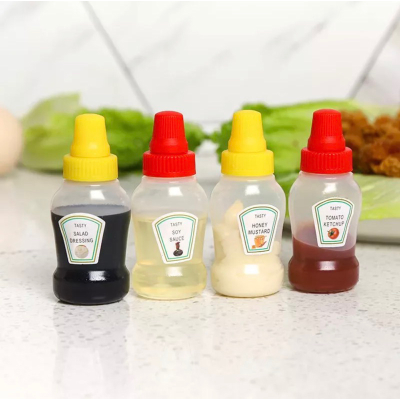 TEMPAT BOTOL SAUS BENTO MINI BOTOL SAUS TOMAT SAMBAL SELAI KECAP ANAK SAUCE CUP BEKAL ANAK