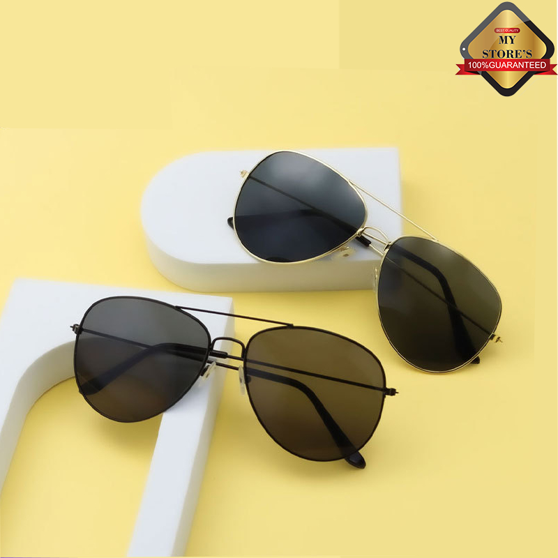 Kacamata Hitam Polarized Wanita Pria Fashion Cowok Besar Frame Kaca Mata Hitam