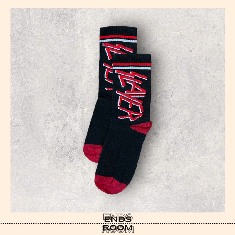KAOS KAKI PANJANG HITAM MOTIF SLAYER