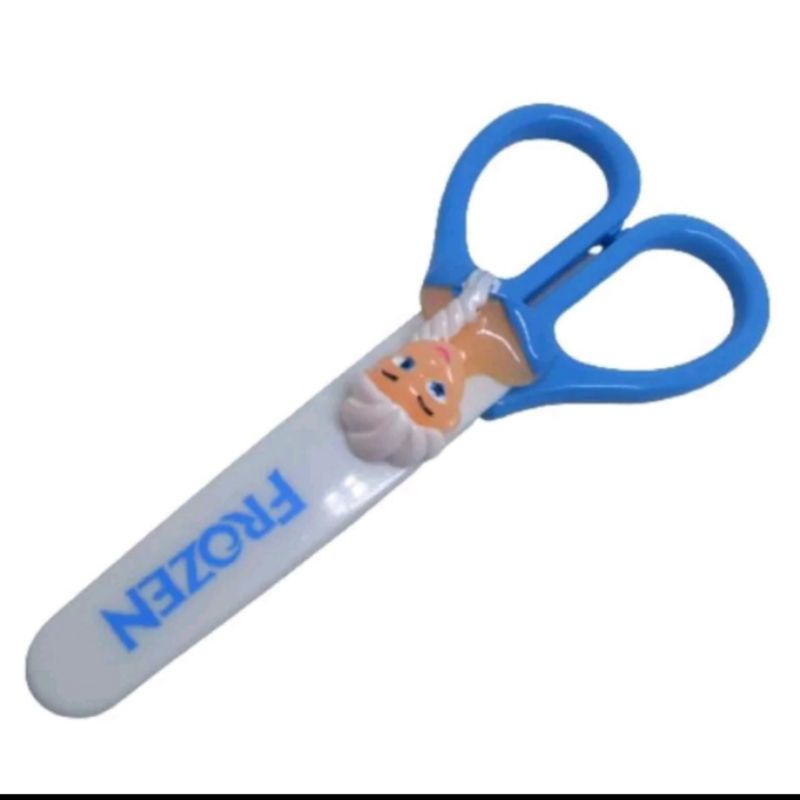 

Gunting Frozen stainless + penutup / Gunting anak Frozen + tutup / Gunting fancy frozen