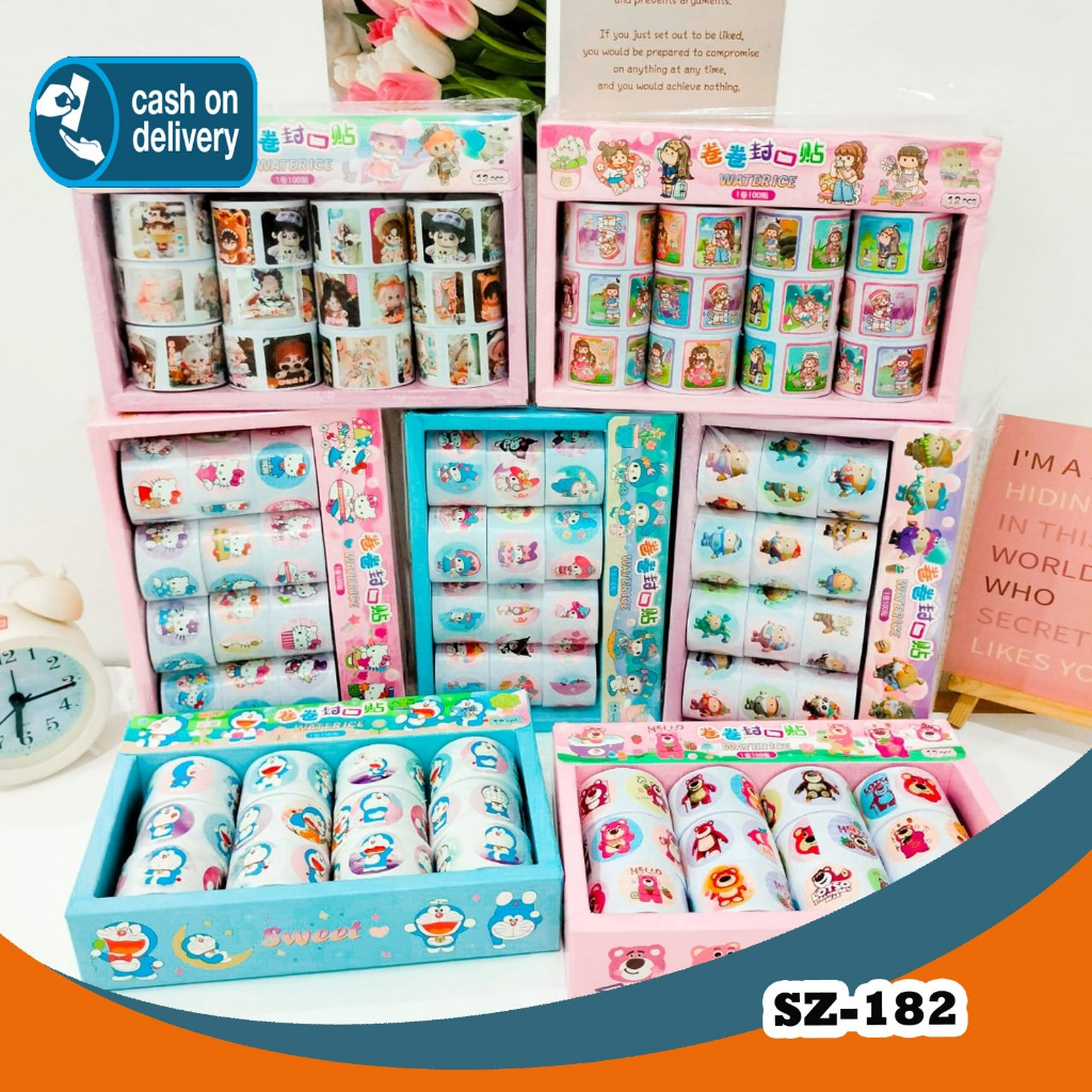 

WASHITAPE SZ-182 KARTUN (HARGA UNTUK 1 ROLL) WASHI TAPE SATUAN STIKER DECO TERMURAH COD ORIGINAL BAGUS LUCU IMUT KADO UNIK BAGUS