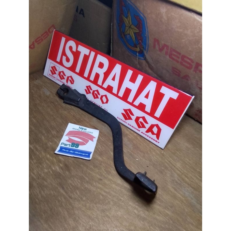 pedal pijakan rem belakang suzuki ts ts100 original