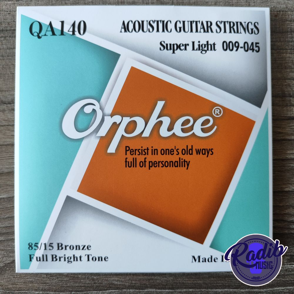 senar gitar orphee QA140 akustik 09 1 set