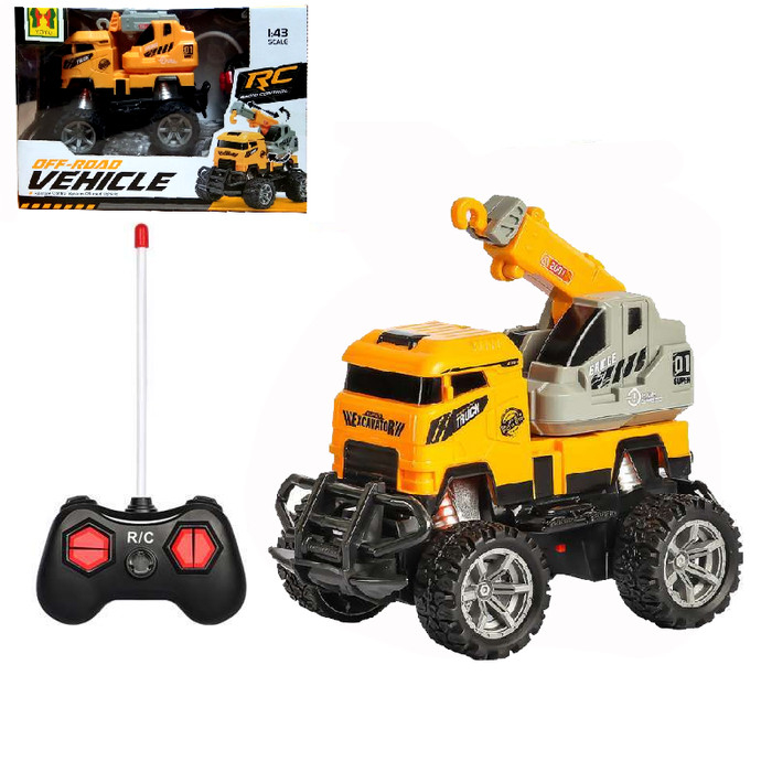 Mainan Mobil Remote Control Excavator RC Truck Konstruksi Eskavator