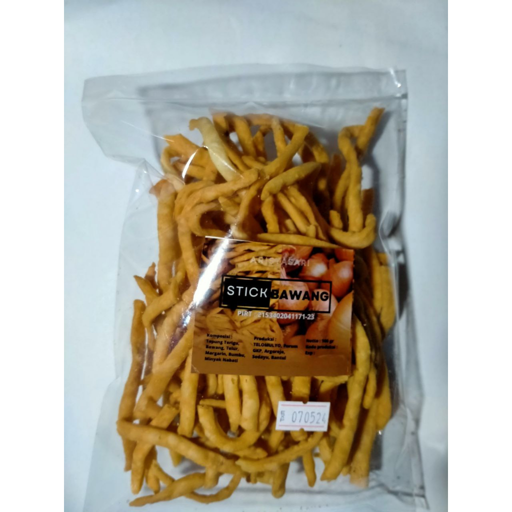 

Stik Bawang Kemasan Plastik - 125 gr - Aristasari Jogja