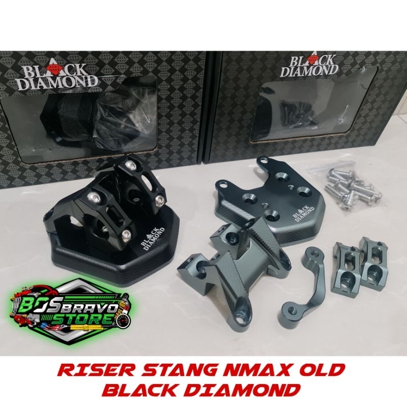 Riser stang Nmax old bar mount stang black diamond cnc original