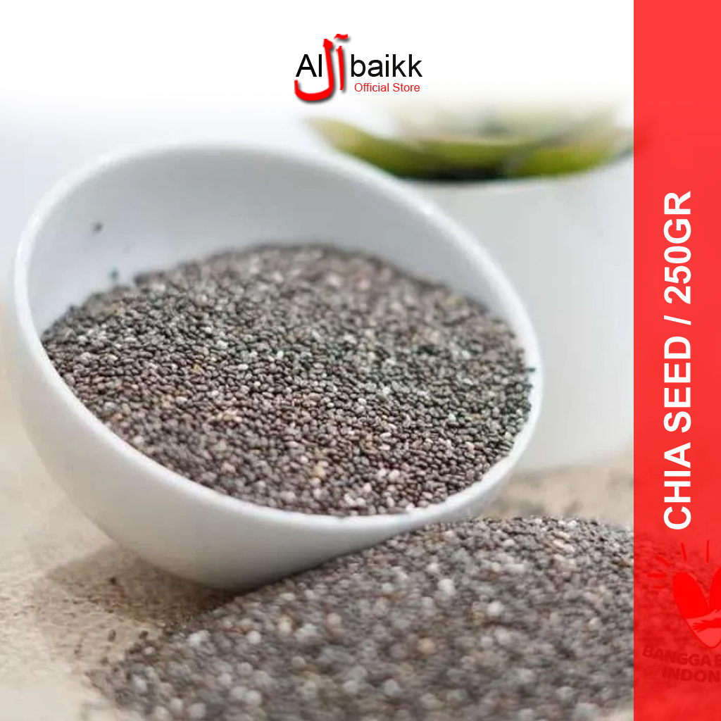 

Chia Seed 250gr Organic Black Alami Rendah gula Rendah lemak Wijen Hitam