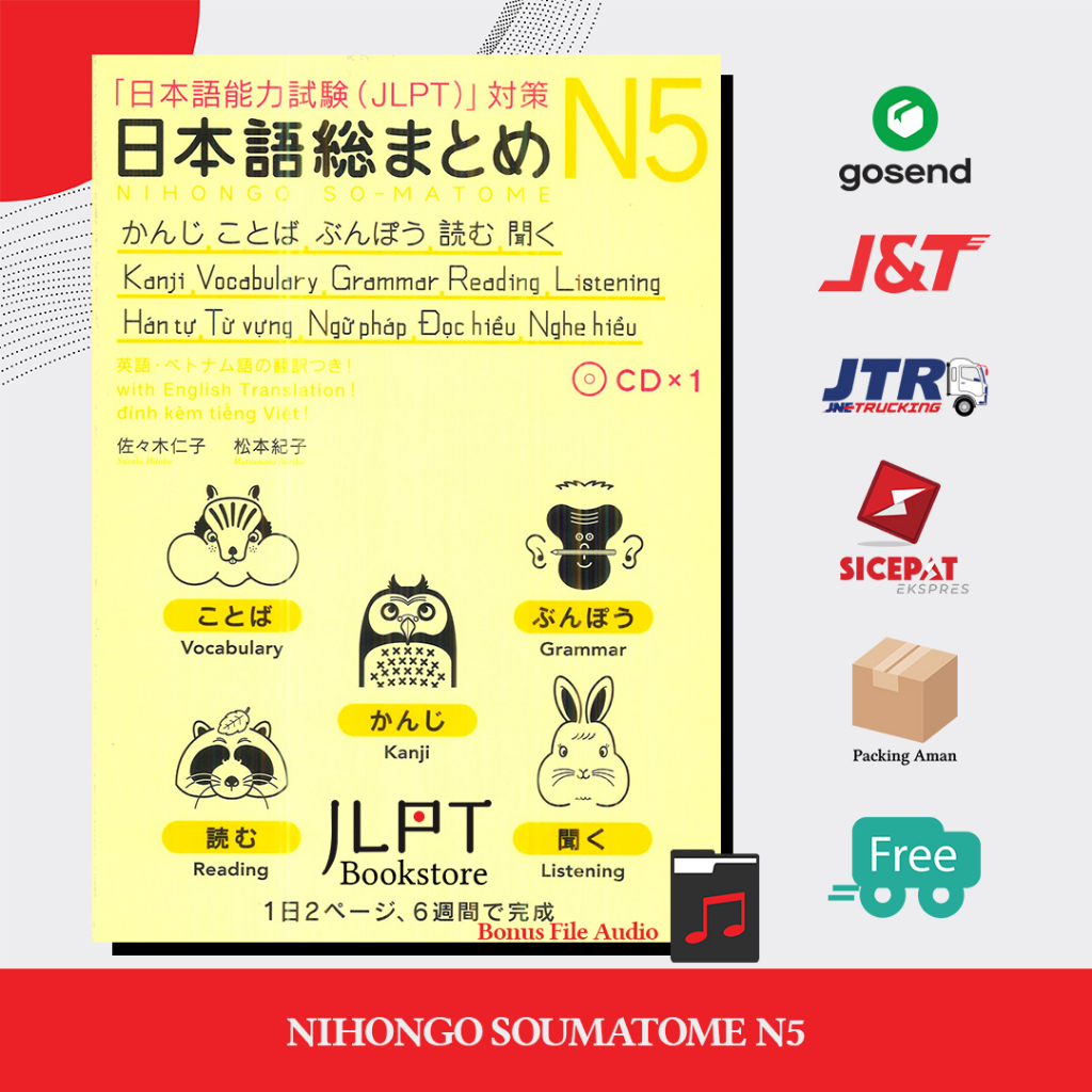 Buku Bahasa Jepang Nihongo Soumatome N5