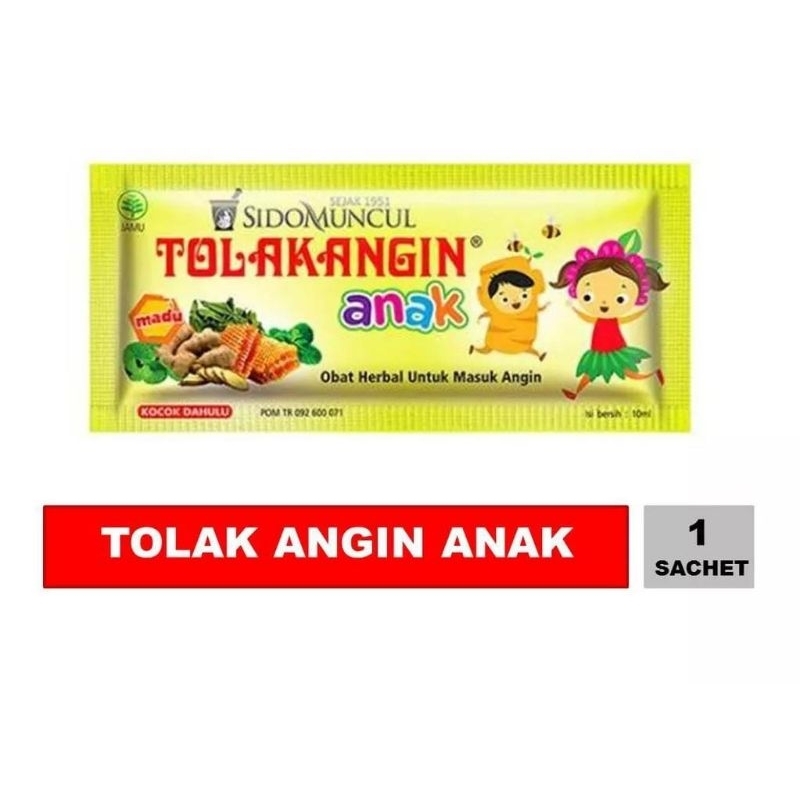 Tolak Angin Cair Anak Sachet - Sidomuncul Tolak Angin Anak