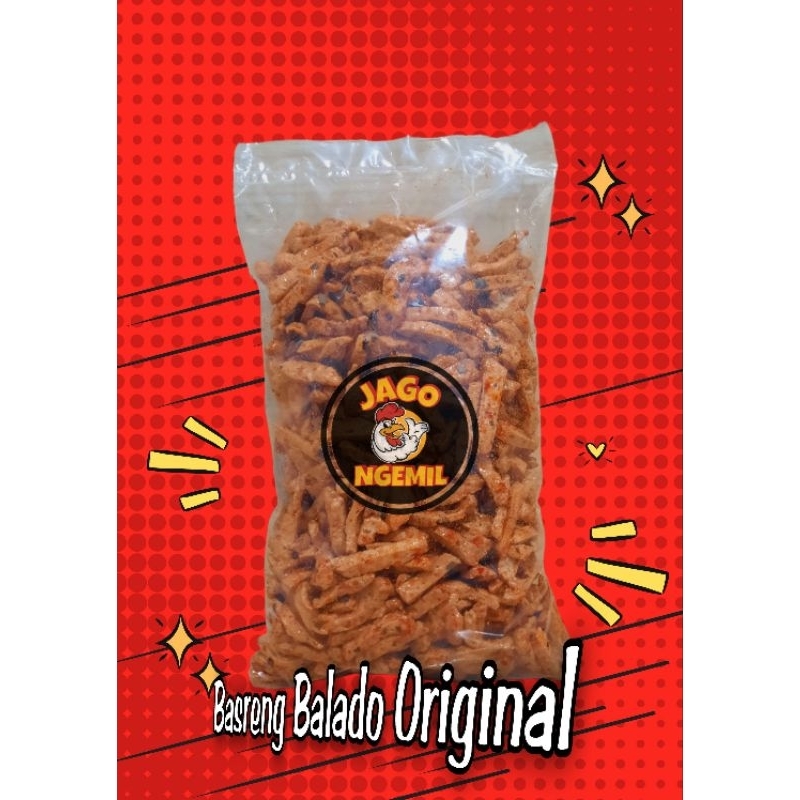 

Jago Ngemil Camilan Basreng Balado Original Tidak Pedas Enak Dan Wangi