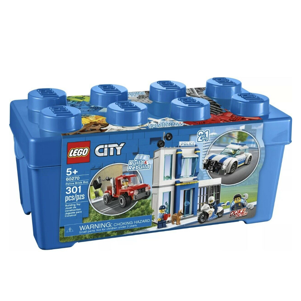 LEGO City - 60270 Police Brick Box Set Building Kid Toy Town Car Cop Minifigure Motor Play Motorcar 