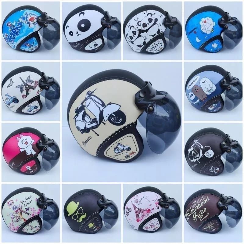 helm bogo dewasa kaca cembung