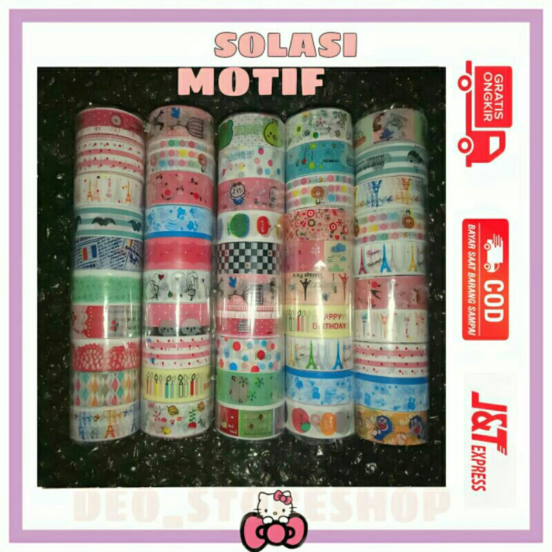 

SOLASI MOTIF DAN KARAKTER RANDOM SELOTIP LUCU