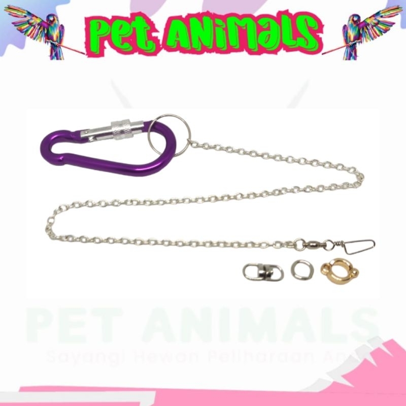 rantai kaki ring borgol burung lovebird