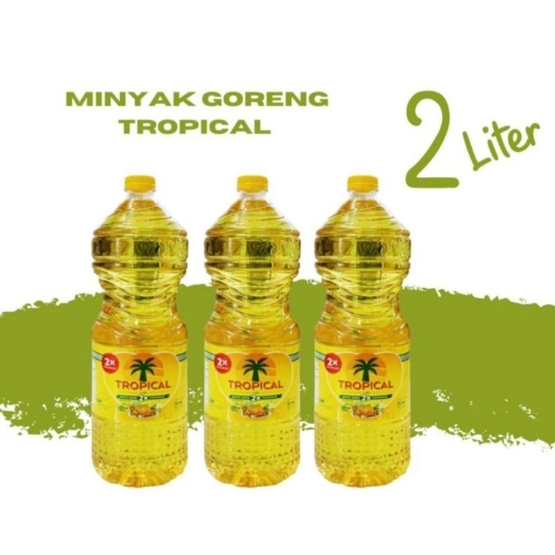 

Minyak Goreng Tropical 2 Liter 2x Pemyaringan 1 botoL