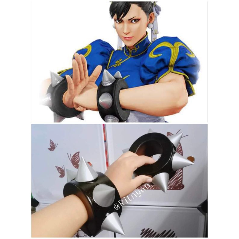 aksesoris tangan chun li cosplay