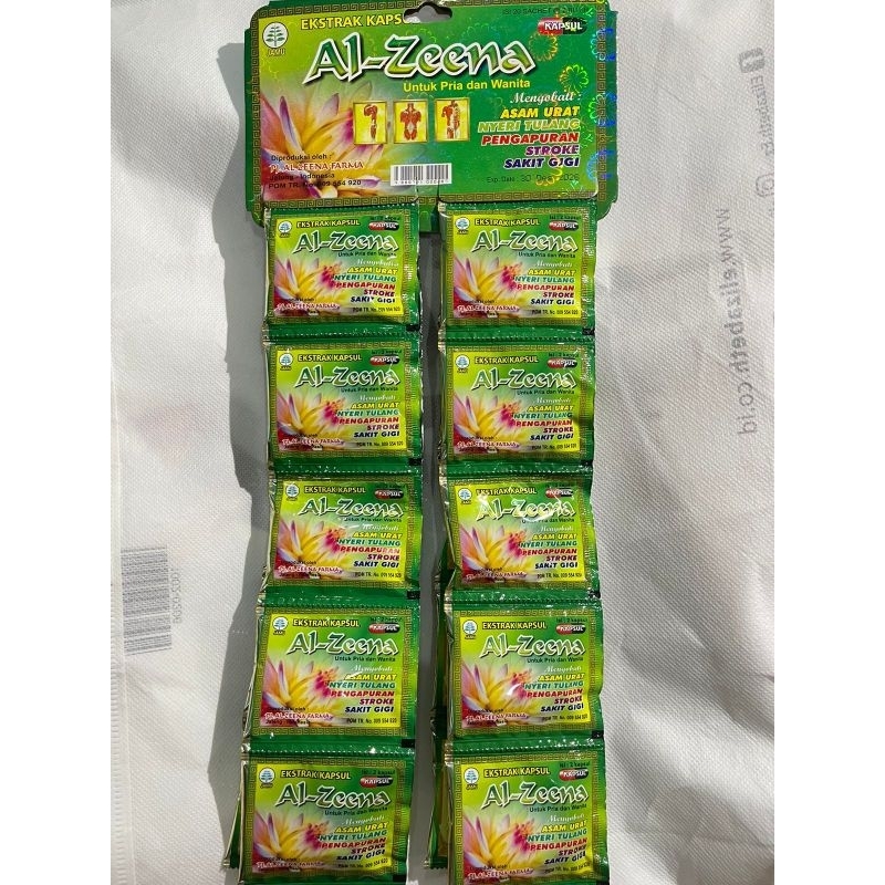 

AL ZEENA KAPSUL ORIGINAL (ASAM URAT)