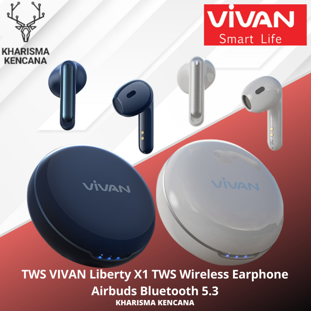 TWS VIVAN Liberty X1 TWS Wireless Earphone Airbuds Bluetooth 5.3