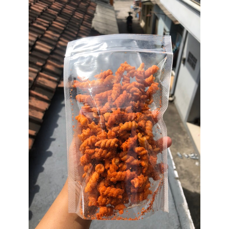 

Makaroni Spiral Pedas (Snack/ Makanan ringan/ Jajanan pedas)