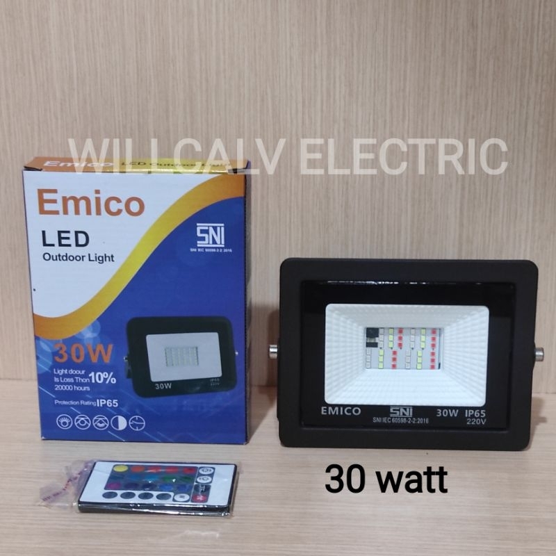 Lampu sorot RGB 30W led Ac 220V / Lampu sorot led 30W RGB Ac 220V