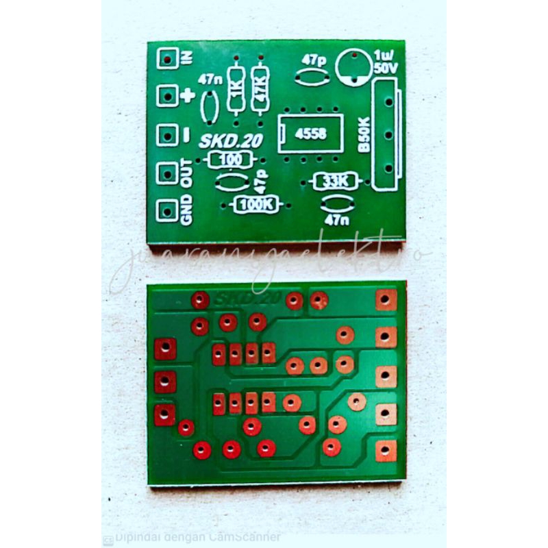 PCB MASTER MIXER MONO 1 POT (085) 3×4 CM