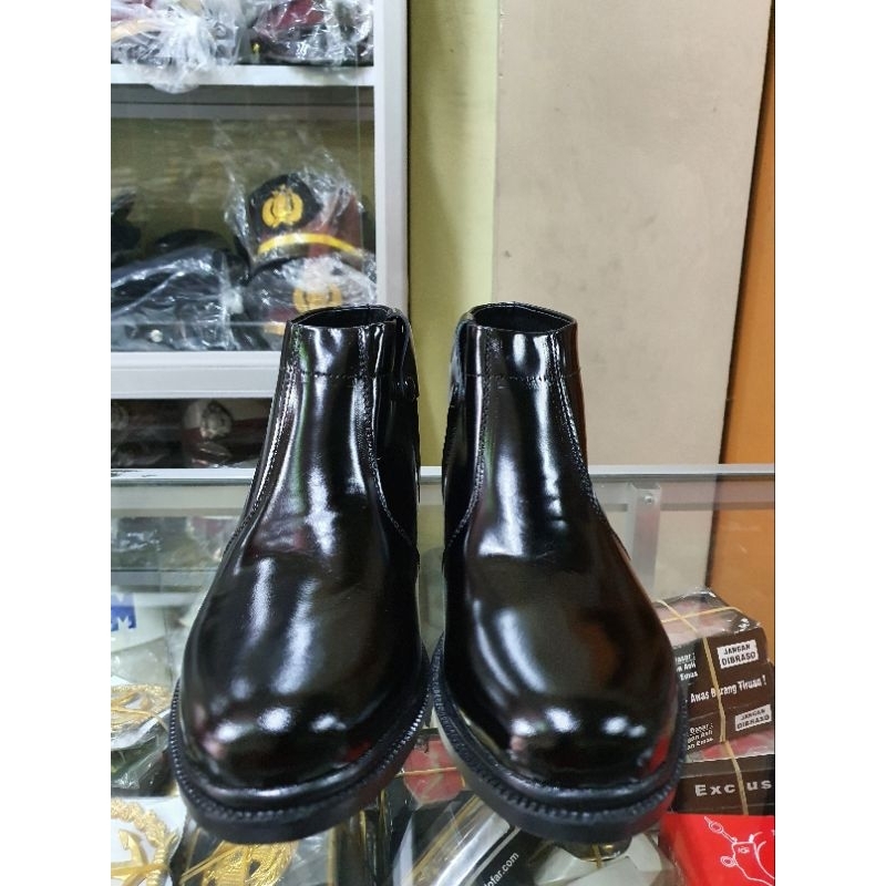 Sepatu Pdh Sleting Kilap | Sepatu Pdh Hitam Kilap Tni | Sepatu Pdh satpam Baru | sepatu pdh Security