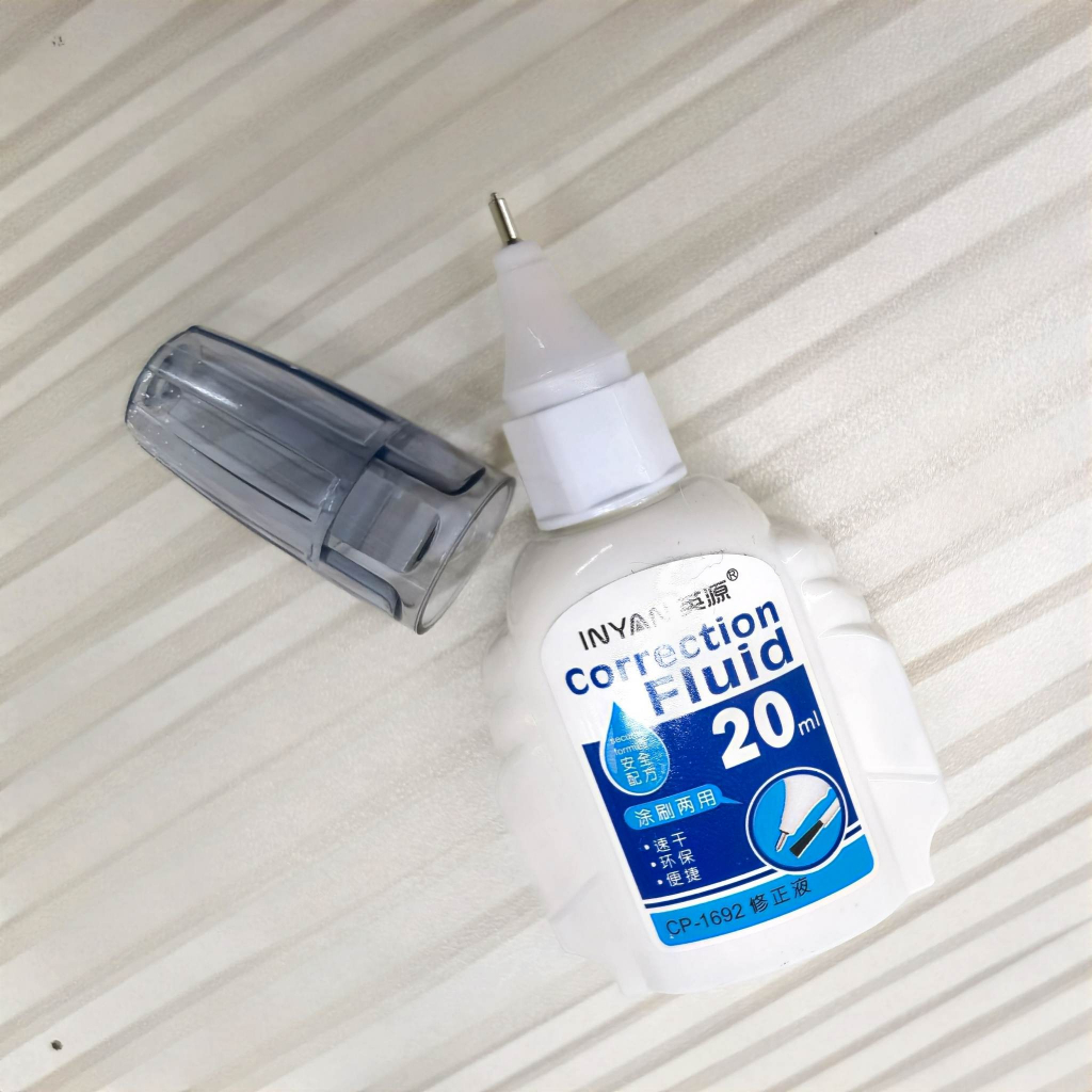 Tip Ex Cair Inyan Correction Fluid Pen/Tip-ex Kertas Satuan 20ML