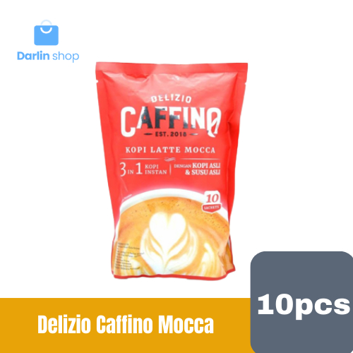 

DELIZIO CAFFINO Coffee Mocha Kopi Latte Mocca 3in1 Kopi Instan 10x20gr
