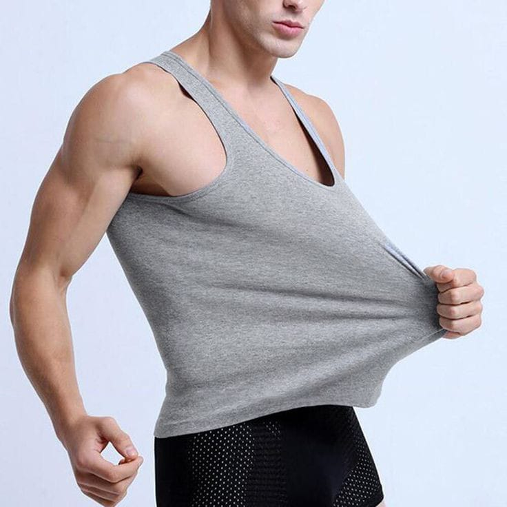 SINGLET PRIA Kaos Singlet Pria Polos Bahan Katun Rip