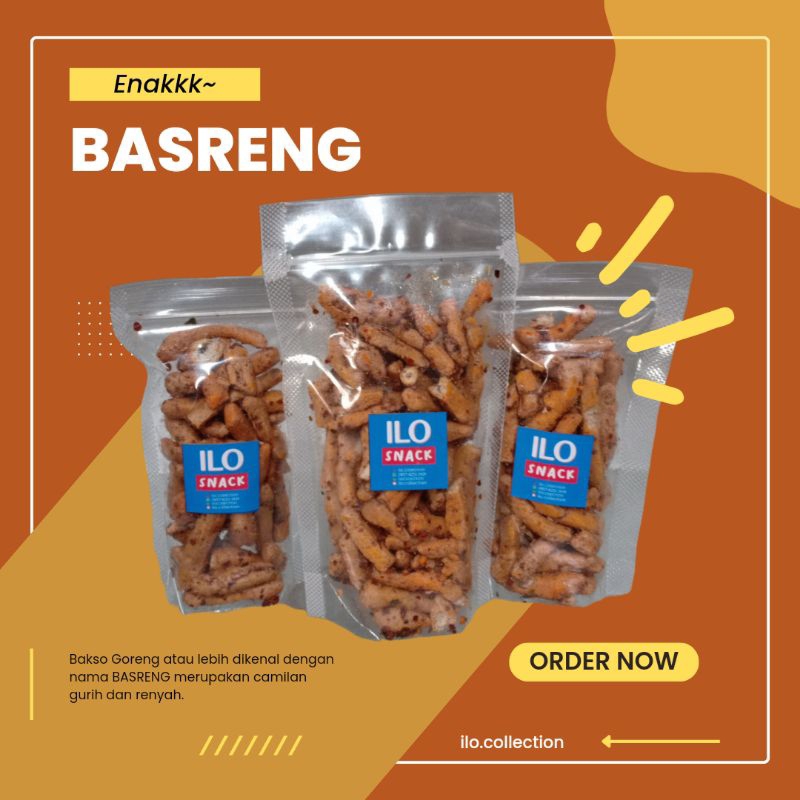 

BASRENG 50gr/ BASRENG DAUN JERUK/ BASRENG PEDAS DAUN JERUK/ BAKSO GORENG