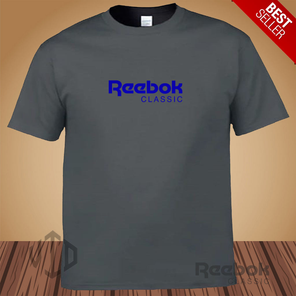 Kaos Keren Lengan Pendek LOGO RIEBOOK CLASSIC MOTIF BIRU Distro Premium / Kaos Murah / Kaos Ukuran J