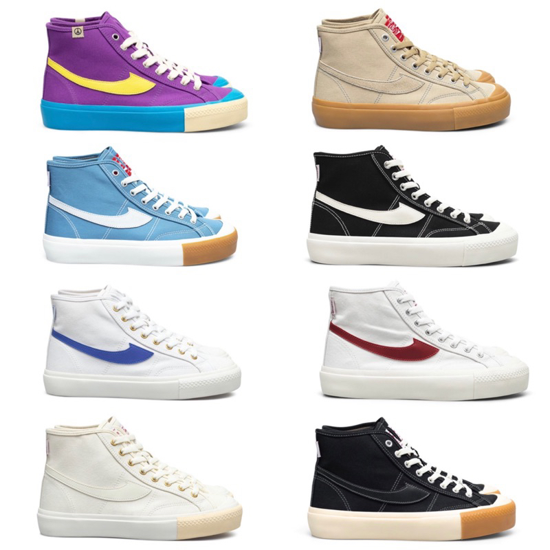 [ORIGINAL] COMPASS GAZELLE HIGH ALL VARIAN (WHITE BLUE / BLACK GUM / BLACK WHITE / BLUE SKY / WHITE 