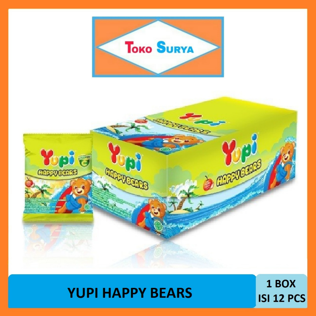 

Yupi Happy Bears Gummy Candies 12 Pcs x 10 Gr