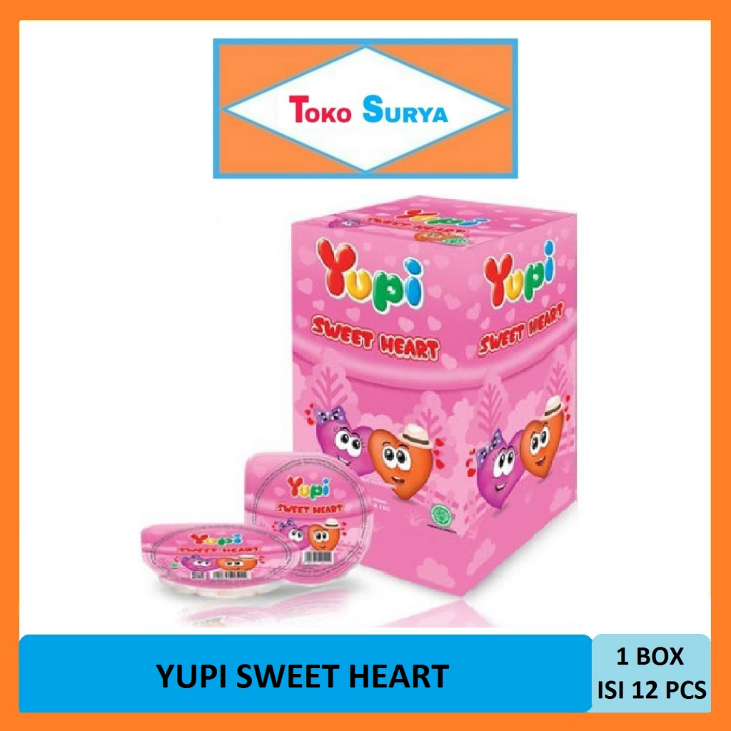 

Yupi Sweet Heart Gummy Candies 12 Pcs x 12 Gr