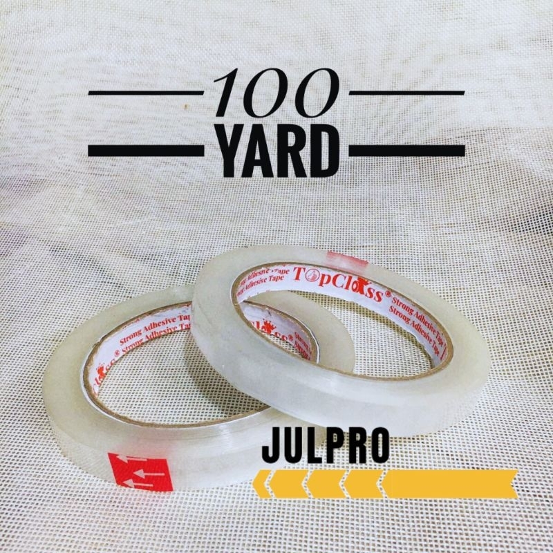 

Isolasi 1/2 inch 12 mm / Selotip bening / Solatip / Solasi / Isolasi 100yard / 72 yard
