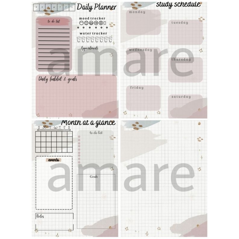 

Daily planner/ weekly planner a5 b5